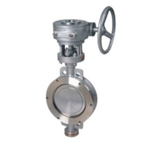 Triple eccentric wafer butterfly valve