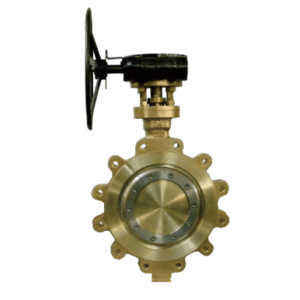 Copper triple eccentric Lug butterfly valve