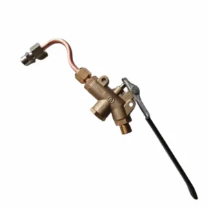 0.25 Inch NPT Brass Angle Valve with Trigger Lever for Carpet Cleaning Wand High Pressure Shutoff Valve