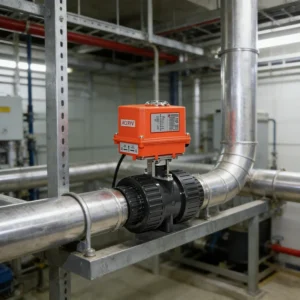 03 Series Electric Actuator PVC Ball Valve Automatic Smart Control Industrial Grade Fluid Shutoff Valve