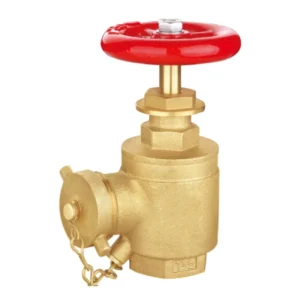 1 1/2” FM UL ULC Approvals Inlet Flange Outlet Female Brass Polish Fire Angle Hose Valve Firefighting Equipment Accessories