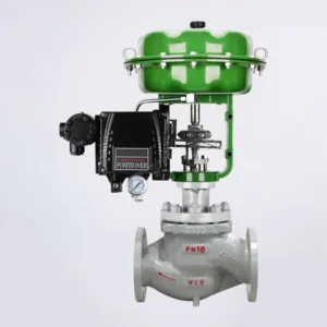 1 1/2 Inch Casting Steel Pneumatic Diaphragm Control Valve Flange Water Steam Globe Valve with Positioner