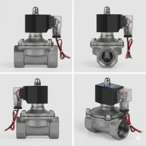 1-1/4″ Brass Electric Solenoid Valve IP65 Waterproof Shutoff Normally Closed for Water Irrigation