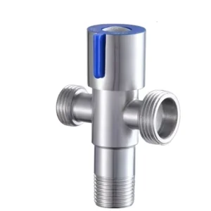 1/2*1/2*3/4 304 Stainless Steel Angle Valve One in Two Out 1/2 Inch Female Inlet Double 3/4 Inch Outlet for Water Heater Toilet