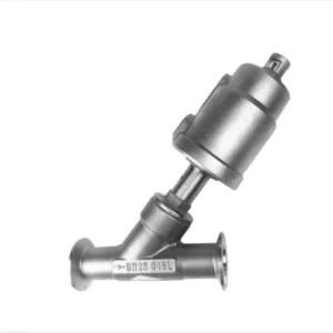 1/2″ 2 Way Tri-clamp Connection Stainless Steel Y Piston Quick-install Pneumatic Angle Seat Valve for Base Media
