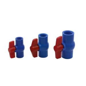 1 2 3 4 1 Inch Female Thread PVC Ball Valve Water Flow Control Switch Valve Butterfly Handle PVC Compact Ball Valve