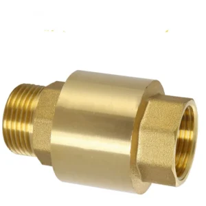 1/2″ 3/4″ Female NPT Brass Thread In Line Spring Check Valve Manual Oil Control Float Valve Rubber Sealing
