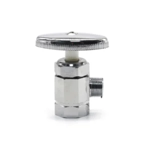 1/2*3/8″ South American Chrome Plating NPT Thread Brass Angle Valve with Plastic Handle