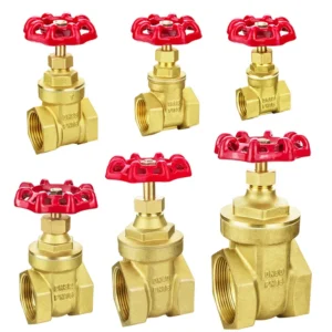1/2-4 Internal Thread Brass Gate Valve Corrosion Resistant for Water HVAC Piping Systems
