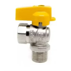 1/2 BSP NPT 90 Degree Male Female Brass or Zinc Alloy Angular Elbow Angle Gas Shut off Ball Valve