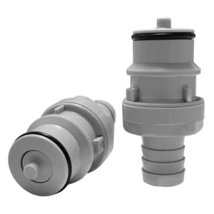 1/2″ Hose Barb PP Body Shutoff Male Coupling 3/8″ Insert with 316 Stainless Steel Valve Spring Quick Release