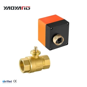 1/2″ IP54 CE Certified OEM Water Electric Ball Valve Two Way Brass Flange Connection Pure Copper Construction Warranty
