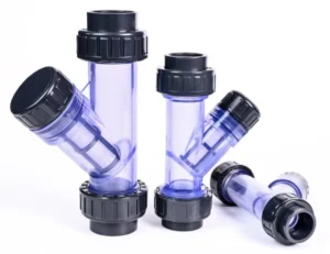 1/2 Inch to 4 Inch Pipe Valve PVC Transparent Y Type Filter to Stop Impurities in Pipes Strainer