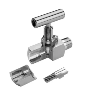 1/2 NPT Female Thread SS316L 10000 PSI 2-way High Temperature Oil and Gas Stainless Steel Needle Valve