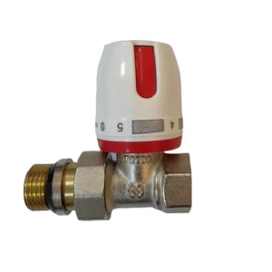 1/2″ Nickel Plated Brass Straight Radiator Valve