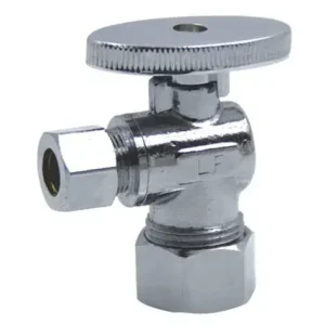 1/2″x3/8″ Brass Angle Stop Valve for Toilet and Faucet Pipes