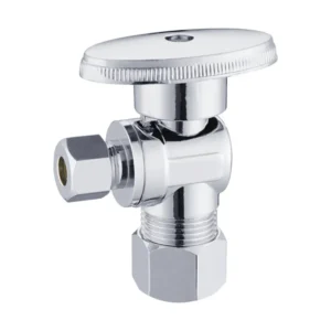 1/2OD x 1/4OD Comp Angle Stop 1/4 Turn Lead-Free Brass Water Supply Angle Stop Valve CUPC NSF USA Canada Ball