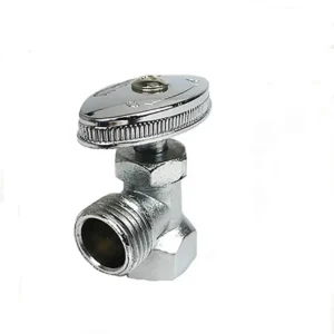 1/2inch Professional Angle Valve Brass Body Zinc Handle Durable Polishing and Chrome Plated Brass Angle Valve 3/8inch