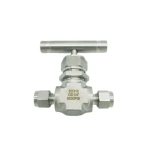 1 4″ 1 8″ 1 2″ Stainless Steel 316 BSPP Female Instrument Needle Control Valve with Black Handle Low Flow for Gas Media