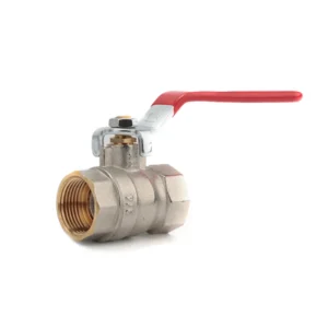 1/4″ – 1″ Female to Female Brass Ball Valve With Steel Lever Handle Red Handle Ball Valve