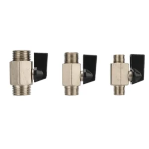 1/4″ 3/8″ 1/2″ Male Thread Mini Brass Ball Valve BSP Air Compressor Valves Water Gas Oil Shut Off Valve