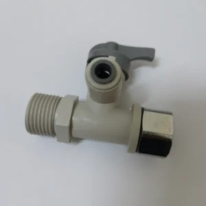 1/4 Inch 3/8 Inch 1/2 Inch Feed Water Valve Adapter Angle Stop Valve 3 Way Valve for RO System