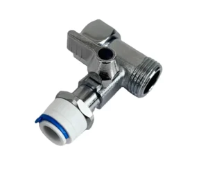 1 4 Inch 3 8 Inch 1 2 Inch Feed Water Valve Adapter Angle Stop Valve 3 Way Valve for RO System