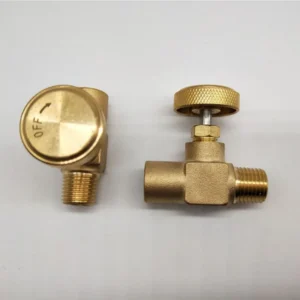 1/4″ Male NPT X 1/4″ Female NPT Heavy Duty Brass High Pressure Propane LPG Gas Flow Control Needle Valve