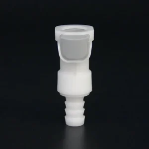 1/4 to 3/8 Inch Acetal Quick Disconnect Stop Valve Female Coupling POM Button for Sea Water Systems