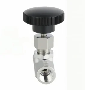 1/8-1/2 Inch 304 Stainless Steel Female Needle Valve Flow Control Water Gas Oil Ferrule Straight Through 6000psig Manual