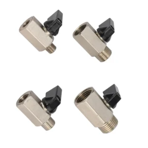 1/8″ 1/4″ 3/8″ 1/2″ BSP Male to Female Shutoff Valve Mini Brass Mini Ball Valve