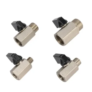 1/8″ 1/4″ 3/8″ 1/2″ BSP NPT Male to Female Thread Mini Brass Ball Valve Air Oil Water Shutoff Valve