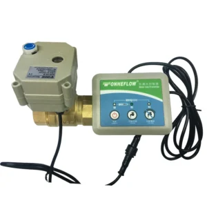 1 Inch Battery Operated Brass Ball Valve 2-Way Motorized Electric Shutoff Flow Control Device Water Leak Alarm Shutoff Valves