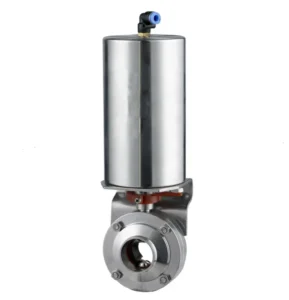 11 2-4 Inches Pneumatic Actuator Stainless Steel 304 316L Manual Power Welded Butterfly Valve