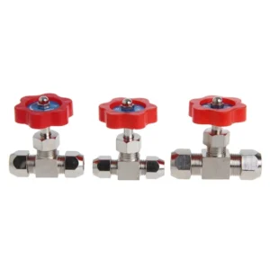1Pc Durable Tube Nickel-Plated Brass Plug Needle Valve OD 6mm/8mm/10mm