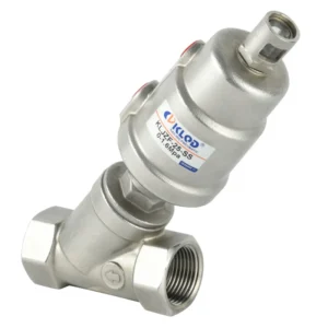 2/2 Way Thread Stainless Steel Pneumatic Angle Seat Valve