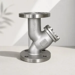 2″ DN50 Stainless Steel Y Strainer 150LB Flange Connection Manual Water Industrial Filter High Efficiency