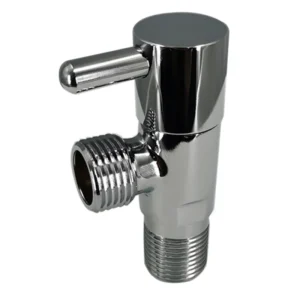 2 Inch Brass Modern Bathroom Angle Valve with Chrome Finish 1/2″ Angel Stop Water Saving