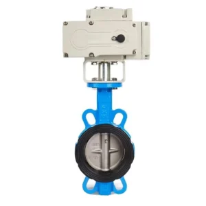 2 Inch High Temperature Stainless Steel Wafer Type Electric Butterfly Valve Actuator Water Flow Control DN50 DN1200