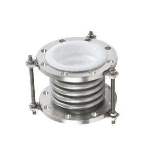 2 Inch Stainless Steel 304 Material Rod Type Metal Expansion Joint for Chemical Pipeline Connection Lining PTFE ANSI Flange