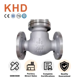 2 Inches Flanged Swing Check Valve Hydraulic Stainless Steel Wcb Angle Check Valve