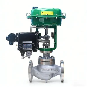 2 Way DN50 Stainless Steel Pneumatic Actuated Steam Water Globe Valve With Yt1000 Positioner Flow Diaphragm Control Valve
