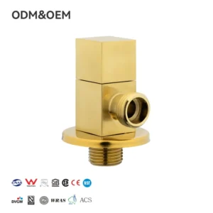 2 Way Modern Wall Mount Lead Free Brass Valve Handle Chrome Plated Water Stop Angle Valve Body Toilet Valves M1/2XM1/2 PN10