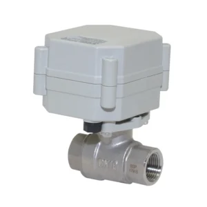 2-way 3/8” DN10 Stainless Steel 316 Electric Power Motorized Ball Valve