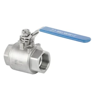 2000wog Stainless Steel 2PC Ball Valve Two Piece Diameter Ball Valve with Internal Thread