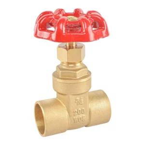 200WOG Brass Gate Valve Solder Welded Gate Valve 3 4 Inch Brass Forged Body Brass or Bronze Colour