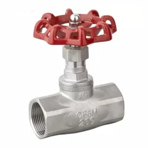 200WOG Stainless Steel Screw End Globe Valve Bi-directional Sealing Manual Regulating Anti-rust Water Heating