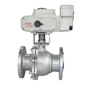220V AC 2 Way High Temperature OEM Electric Actuator Motorized Water Control Ball Valve DN32-DN400 Flange Connection