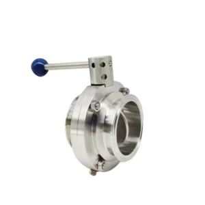 2inch Hygiene SS304 316L Sanitary Manual 3PC Clamped Quick Install Ball Butterfly Valve Pulling Handle for Dairy Cosmetics