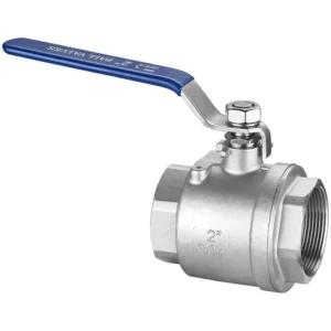 2pc Stainless Steel Ball Valve for Water & Gas, 1000 WOG